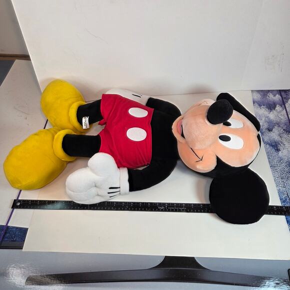 Mickey Mouse Large Plush Stuffed Animal Disney Parks 19” Sitting - Picture 11 of 15